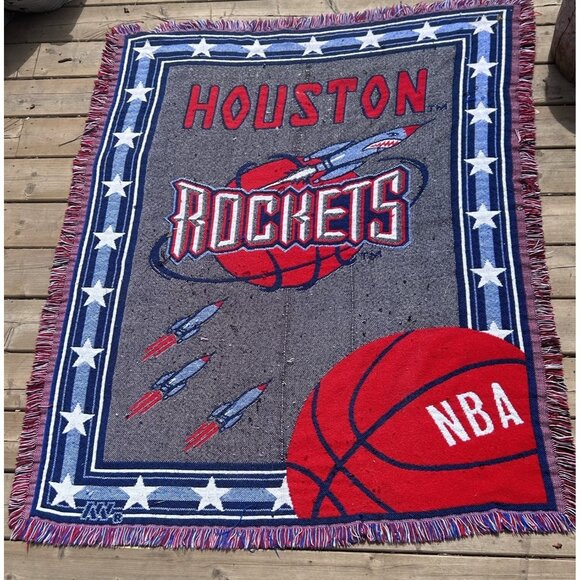 The Northwest Company NBA Houston Rockets Throw Blanket 58"L x 45" W Gary - Picture 1 of 10
